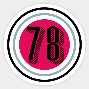 Born in 78 Sticker